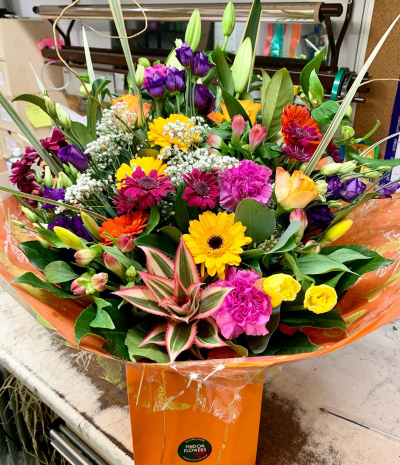 Findon Flowers Multi-coloured Handtied