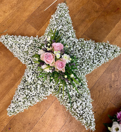 Findon Flowers White Star Funeral Tribute