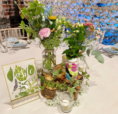 Findon Flowers Wedding Table Arrangement