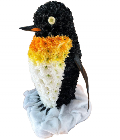 3D Penguin Tribute - This cute 3D tribute is sure to captivate- a stunning tribute for any penguin fan!