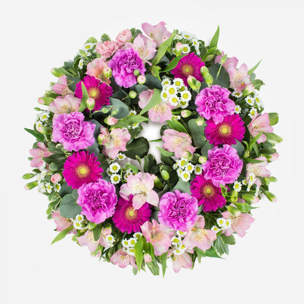 Pink Garden Wreath