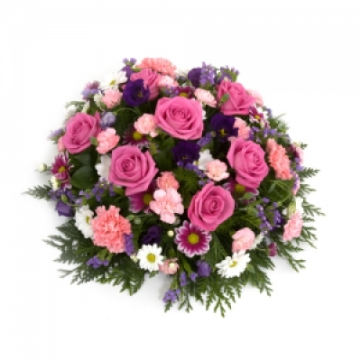 Funeral Posy (Pink) - Tasteful posy arrangement suitable for gentleman or lady. Alternative colours available.