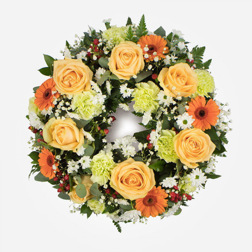 Peaches and Cream Wreath